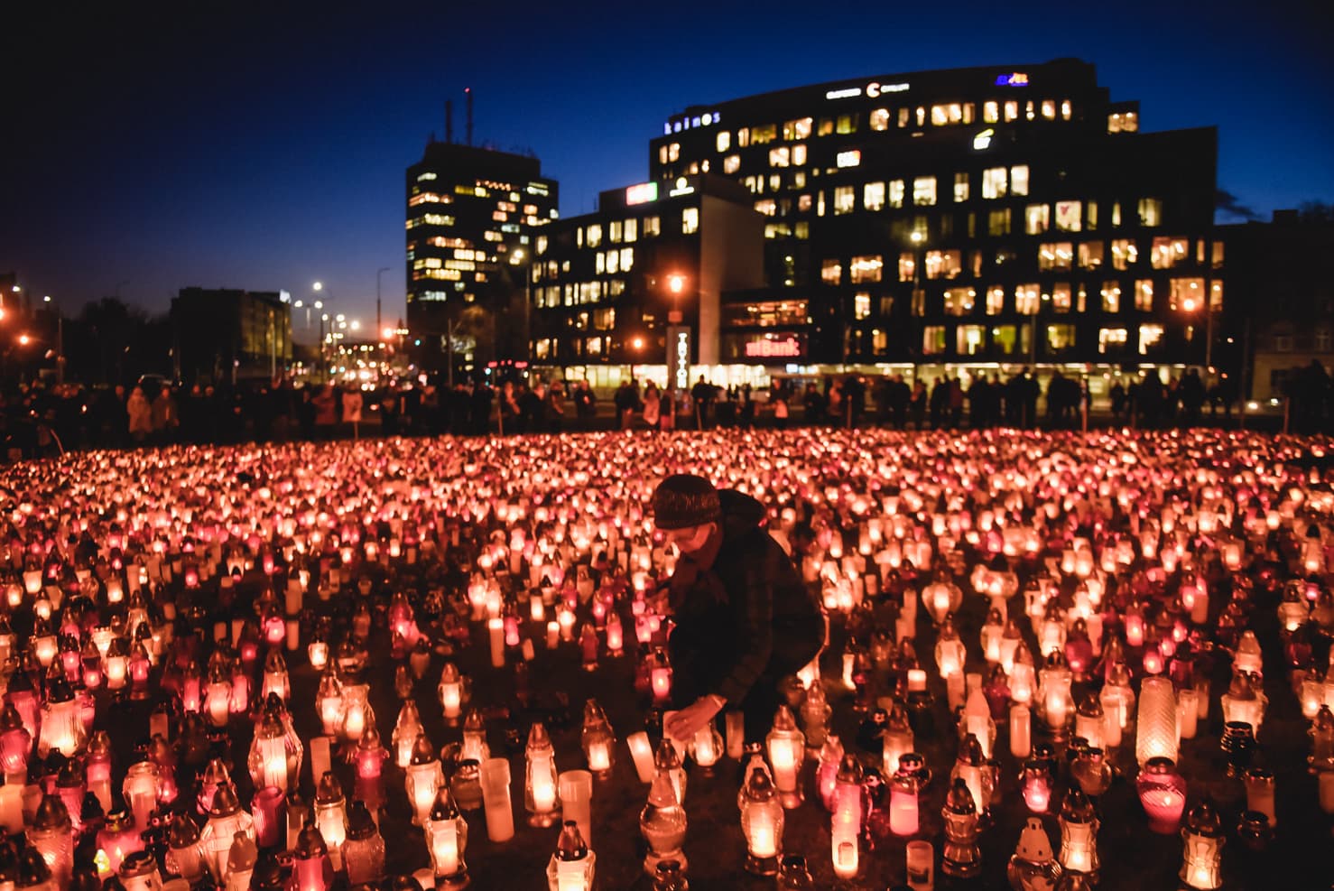 Mourning Pawel Adamowicz — cover photograph