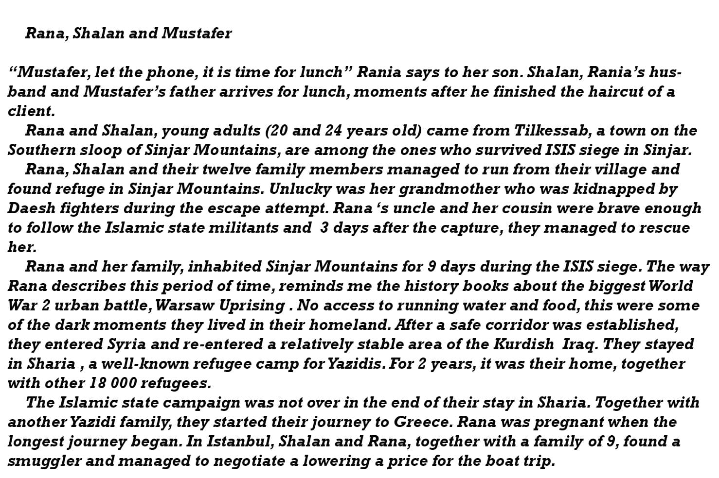 Photograph by Omar Marques — Rana Shalan and Mustafer page 1